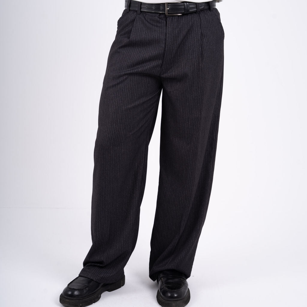 Men Black Tailored Pants