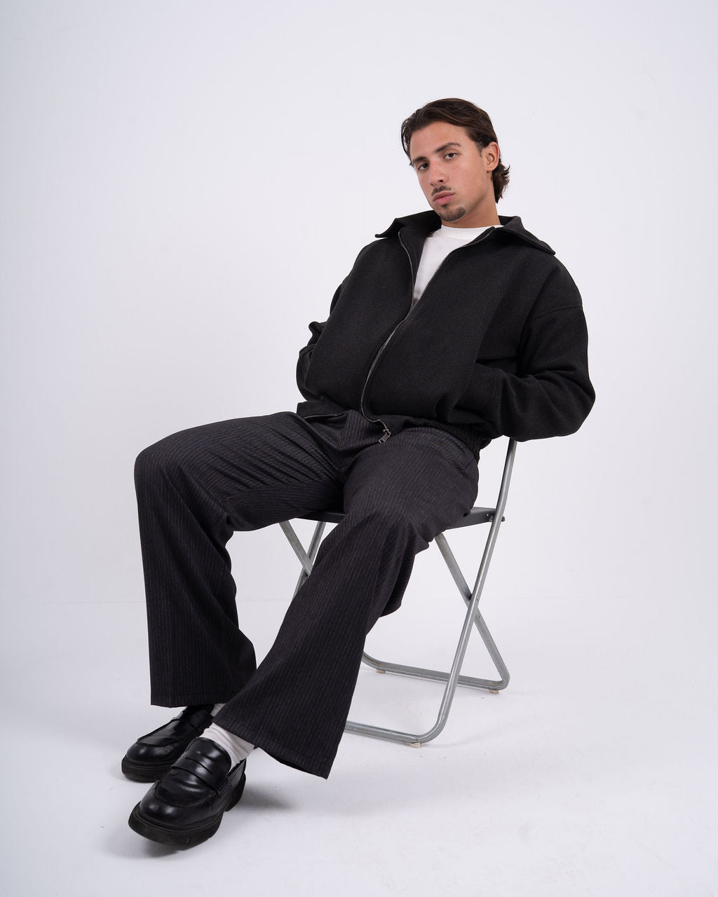 Men Black Tailored Pants