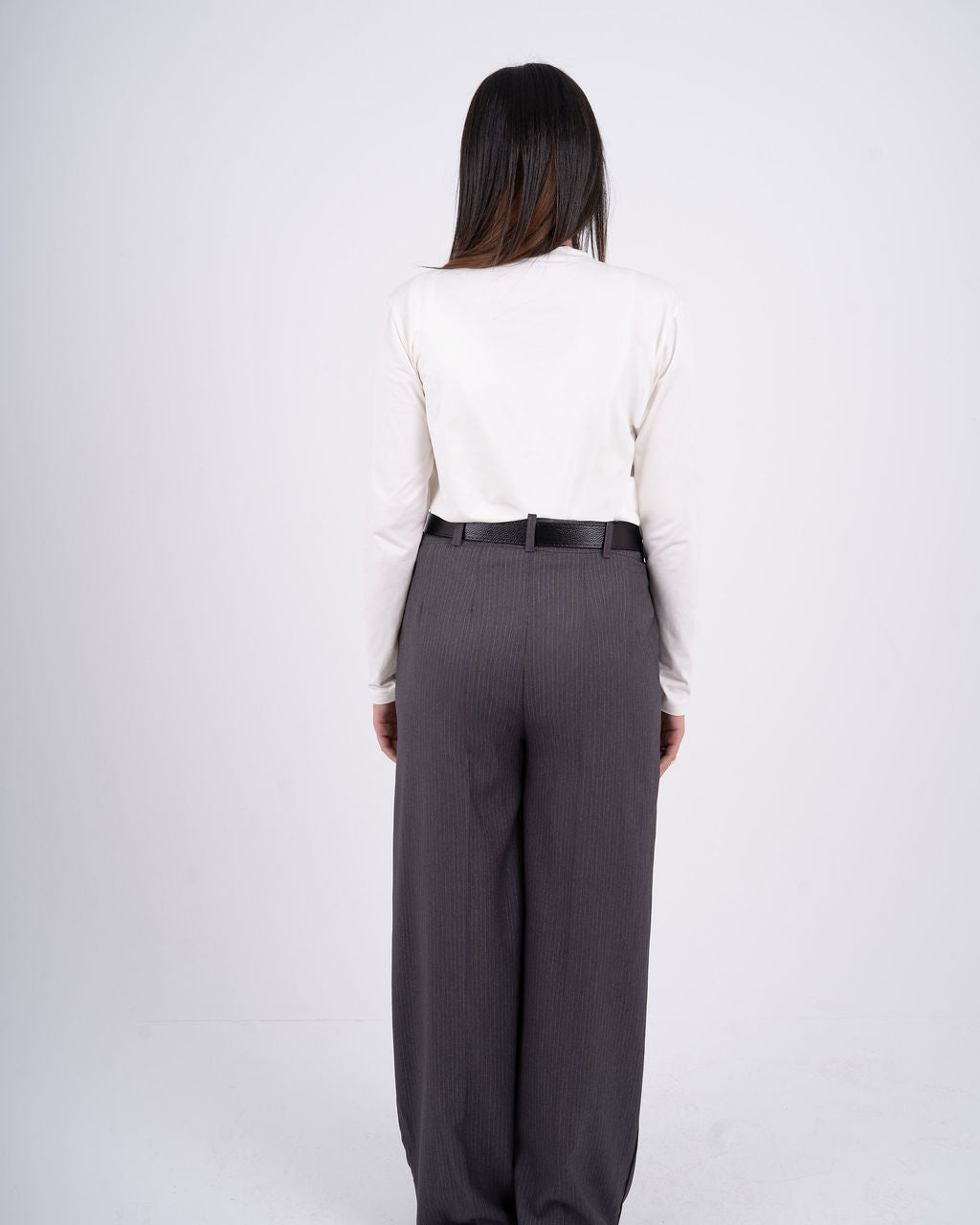 Women Grey Tailored Pants