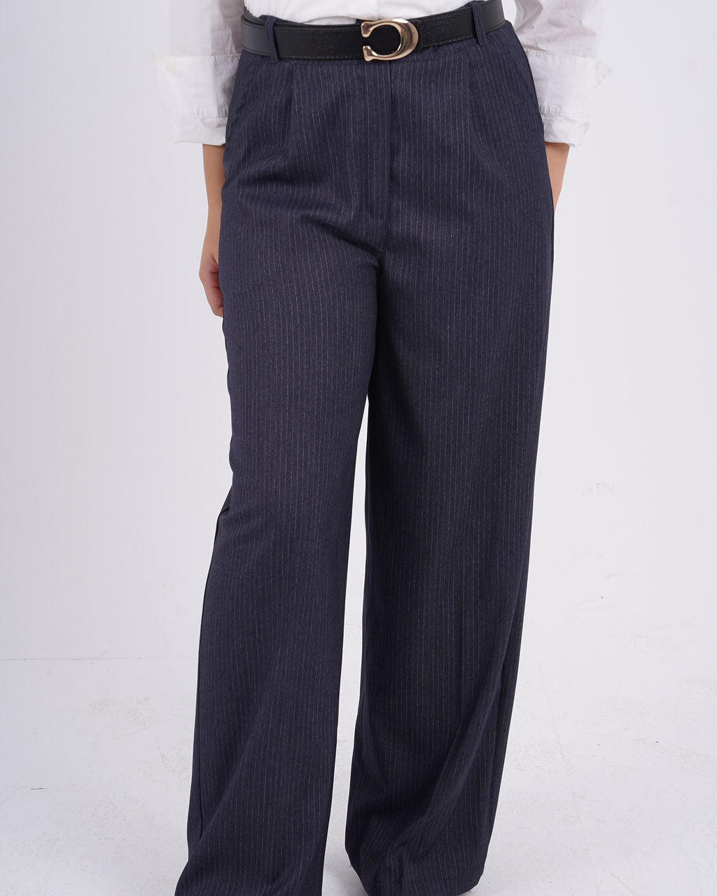 Women Navy Tailored Pants