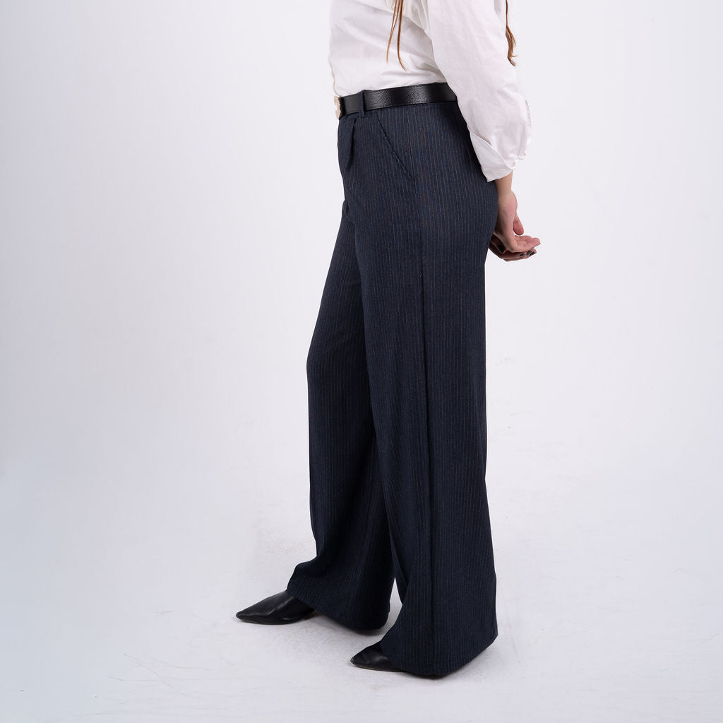 Women Navy Tailored Pants