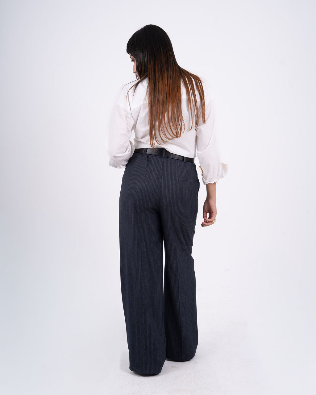 Women Navy Tailored Pants